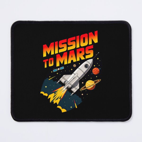 Item preview, Mission To Mars Rocket In Space designed and sold by TheArtOfPat.