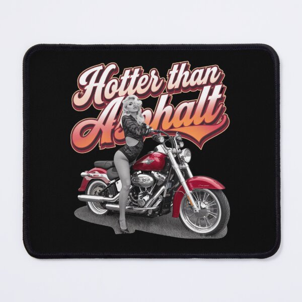 Item preview, Hotter than asphalt - Wild hearts ride - Queen of highways - Biker babe alert designed and sold by JansenGS.