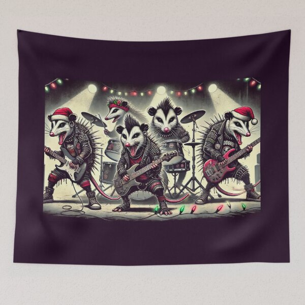 Item preview, Opposum band Christmas concert designed and sold by Meandmyshop.