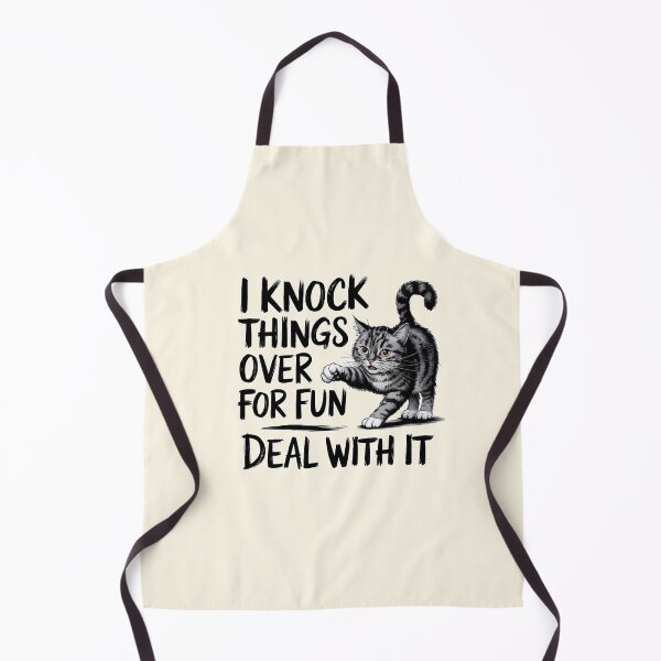Item preview, I Knock Things Over for Fun Deal with It Cat designed and sold by Dream-Fab.