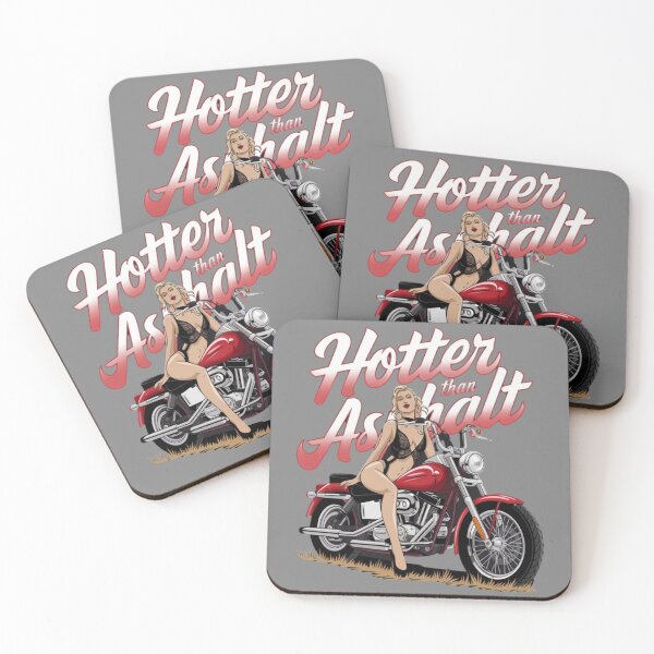 Item preview, Copy of Hotter than asphalt - Wild hearts ride - Queen of highways - Biker babe alert designed and sold by JansenGS.