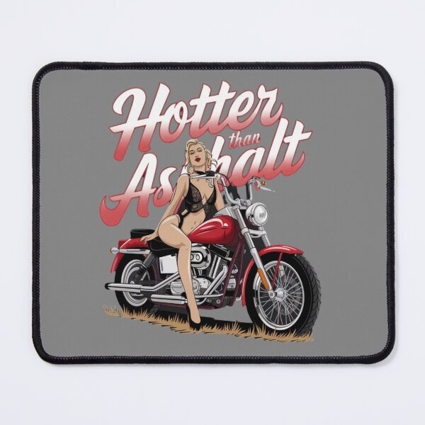 Item preview, Copy of Hotter than asphalt - Wild hearts ride - Queen of highways - Biker babe alert designed and sold by JansenGS.