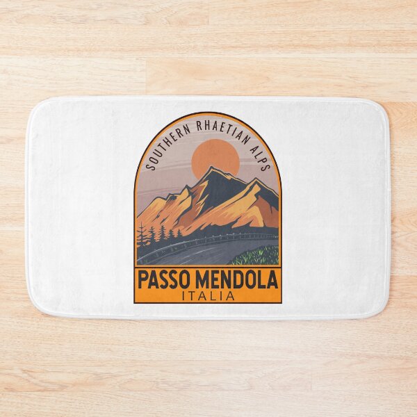 Item preview, Passo Mendola Italy Retro Travel Emblem designed and sold by KrisSidDesigns.