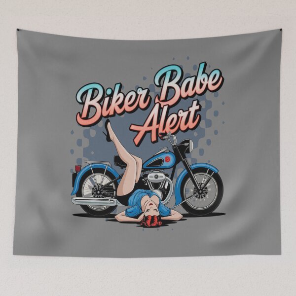 Item preview, Biker babe alert - Hotter than asphalt - Wild hearts ride - Queen of highways designed and sold by JansenGS.