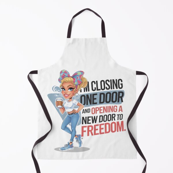 Item preview, Closing One Door, Opening New Freedom – Motivational Girl Quote designed and sold by Pastel-Pulse.
