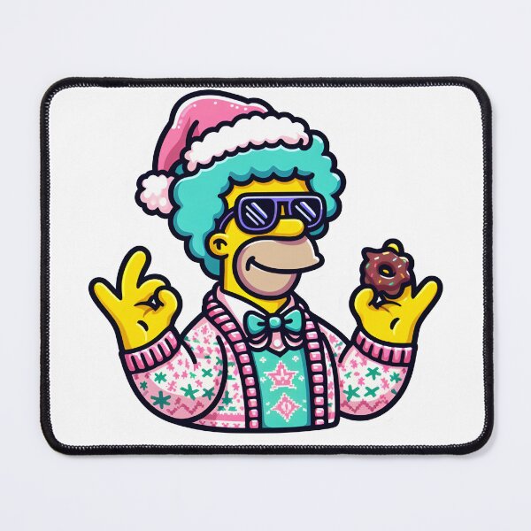 Artikelvorschau, Festlicher cooler Weihnachtsmann-Donut-Liebhaber entworfen und verkauft von SewRed.