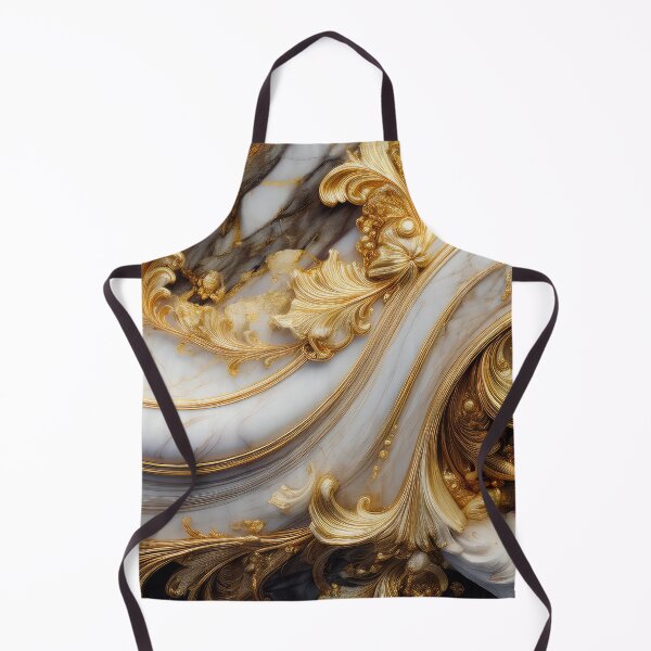 Item preview, Rococo Gilded Flow: Emerald Marble and Gold Flourishes designed and sold by Ladyfyre.