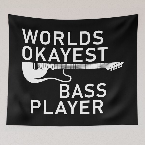 Item preview, WORLDS OKAYEST BASS PLAYER designed and sold by Faissal Thomass.