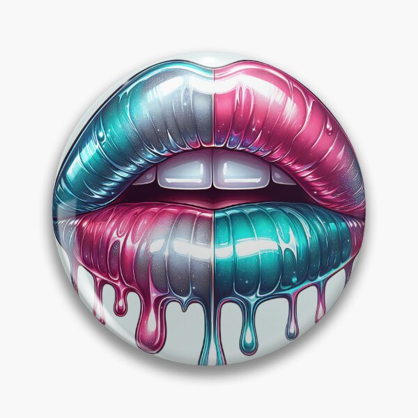 Item preview, Neon Drip Lips - Electric Pop Art designed and sold by Margival.
