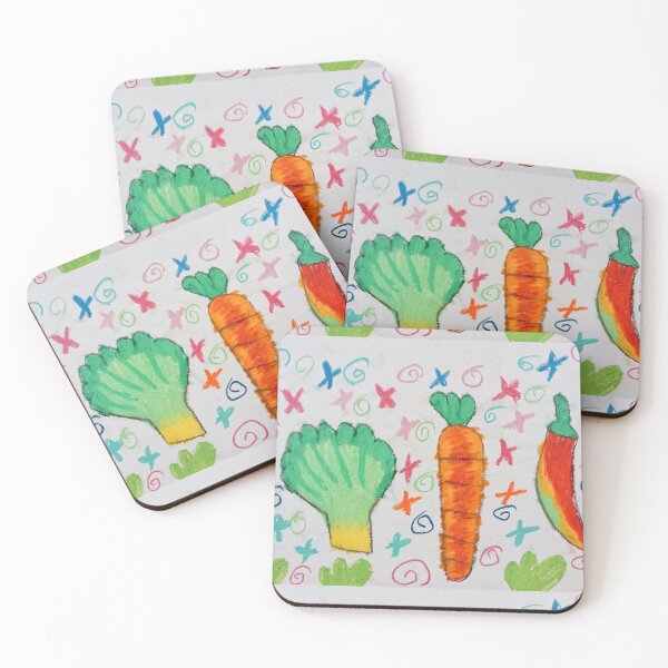 Item preview, Veggies ( Broccoli, Carrot, and Chilli ) designed and sold by bakajiki.