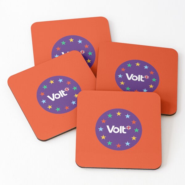 Item preview, VoltUK Round Logo (Flag) (Red) designed and sold by VoltUKMerch.