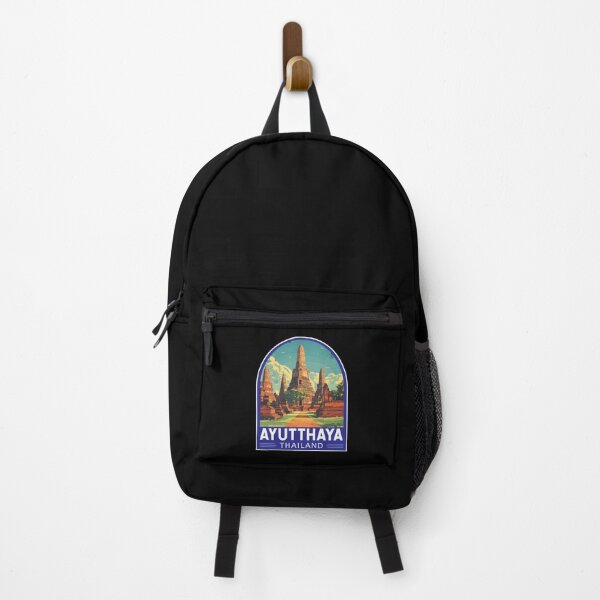 Item preview, Ayutthaya Thailand Travel Art Emblem designed and sold by KrisSidDesigns.