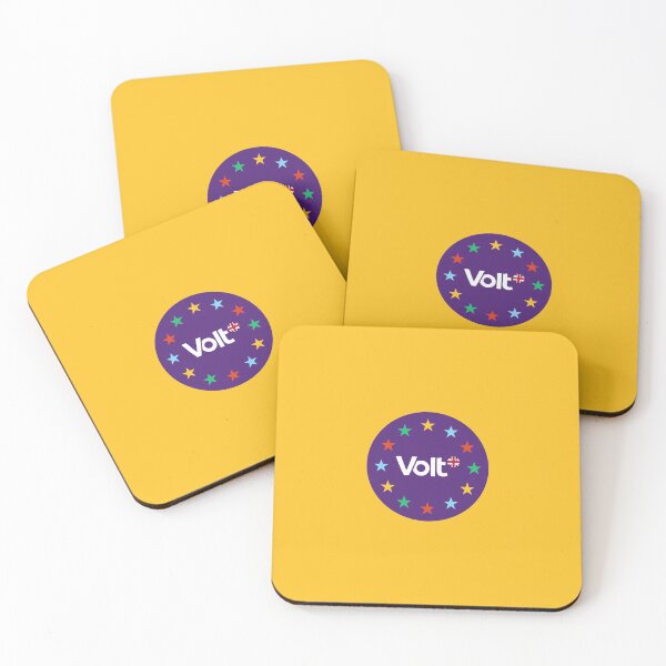Item preview, VoltUK Round Logo (Flag) (Yellow) designed and sold by VoltUKMerch.