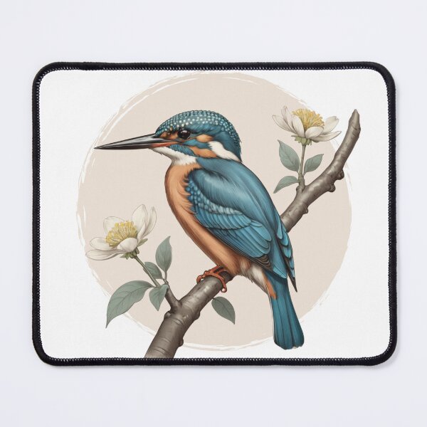 Item preview, Kingfisher Illustration designed and sold by lagunaklein.