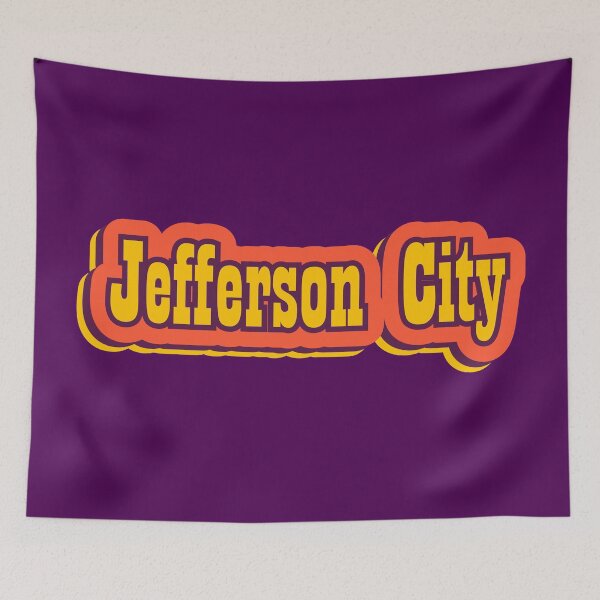 Item preview, Jefferson City, Missouri Retro Typography designed and sold by ArtNoveltee.