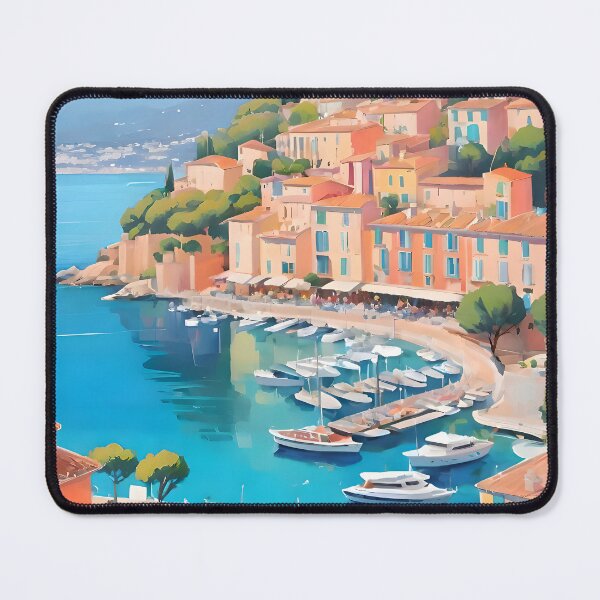 Item preview, Marina on the French Riviera designed and sold by Lavandine-art.