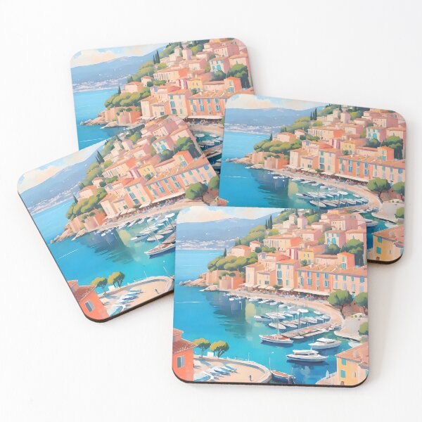Item preview, Marina on the French Riviera designed and sold by Lavandine-art.