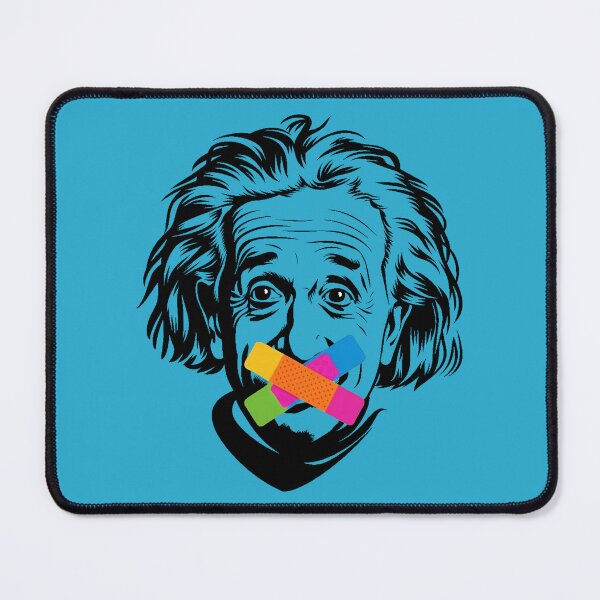 Item preview, Einstein with Taped Mouth designed and sold by NiRia Spot.