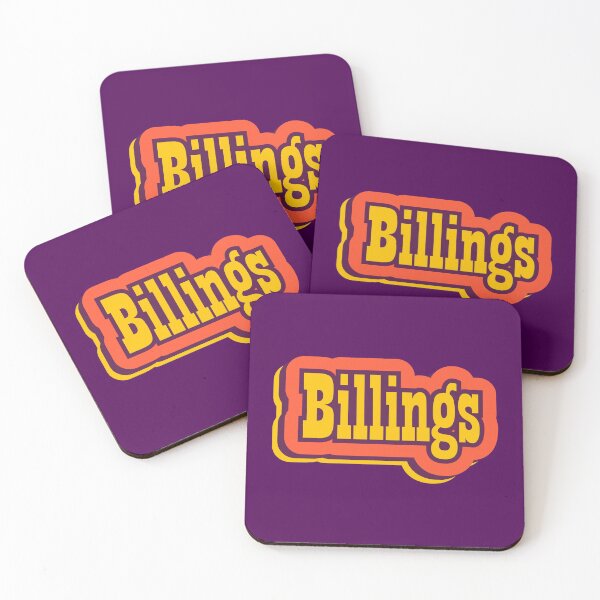 Item preview, Billings, Montana Retro Typography designed and sold by ArtNoveltee.