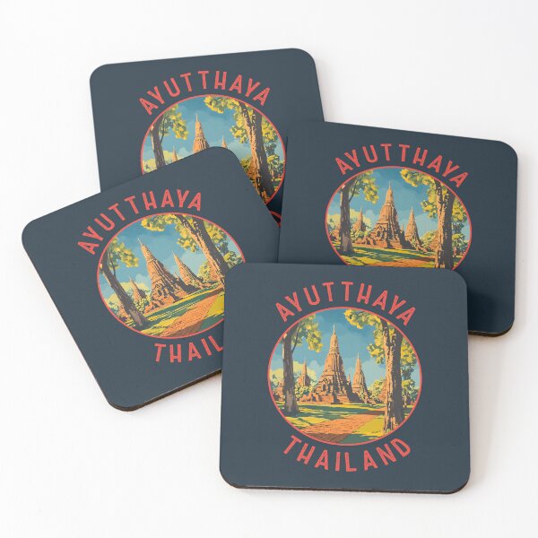 Item preview, Ayutthaya Thailand Retro Distressed Circle designed and sold by KrisSidDesigns.