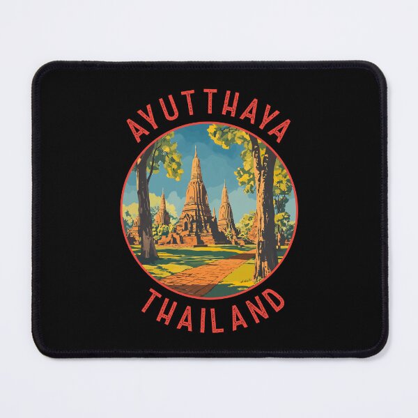 Item preview, Ayutthaya Thailand Retro Distressed Circle designed and sold by KrisSidDesigns.