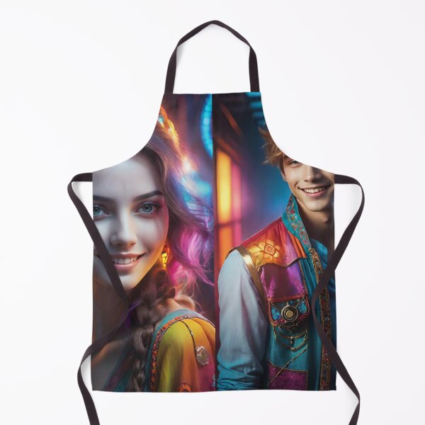 Item preview, Two Individuals are Shown Wearing Vibrant and Colorful Clothing designed and sold by masabo.