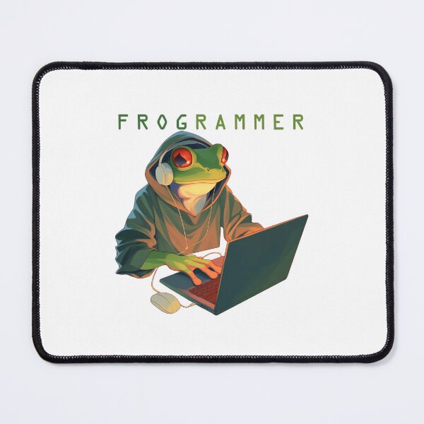Item preview, Frogrammer Frog, Gift for Engineer and Programmers,  Funny Animals designed and sold by DigitAIShop.