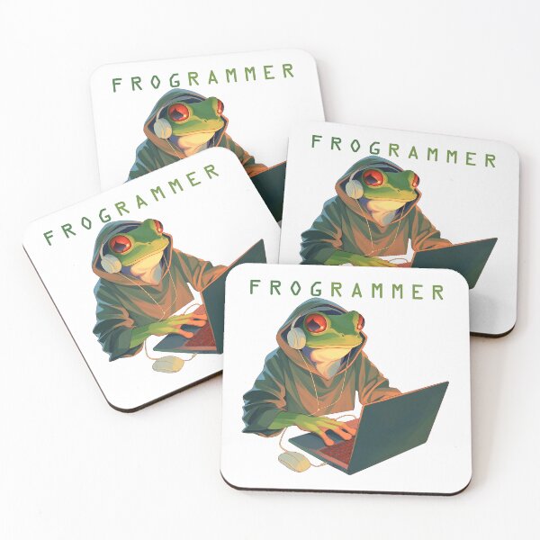 Item preview, Frogrammer Frog, Gift for Engineer and Programmers,  Funny Animals designed and sold by DigitAIShop.