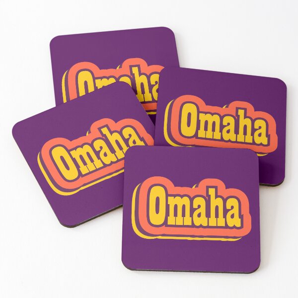 Item preview, Omaha, Nebraska Retro Typography designed and sold by ArtNoveltee.