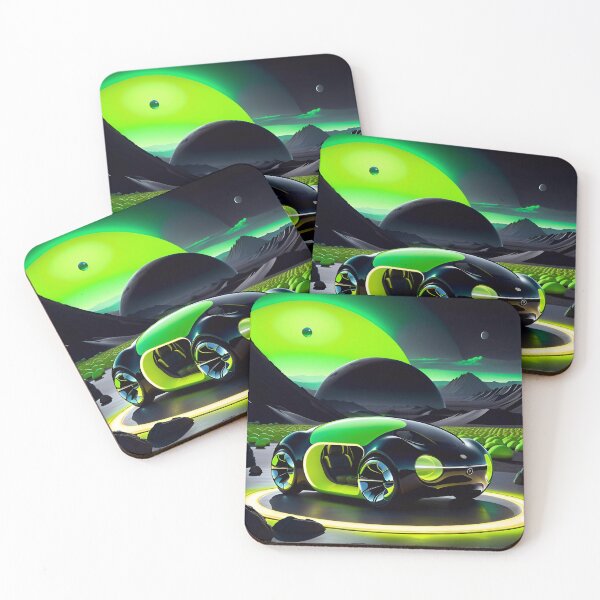 Item preview, Cool Futuristic Electric Sports Car On A Alien Planet designed and sold by TheArtOfPat.