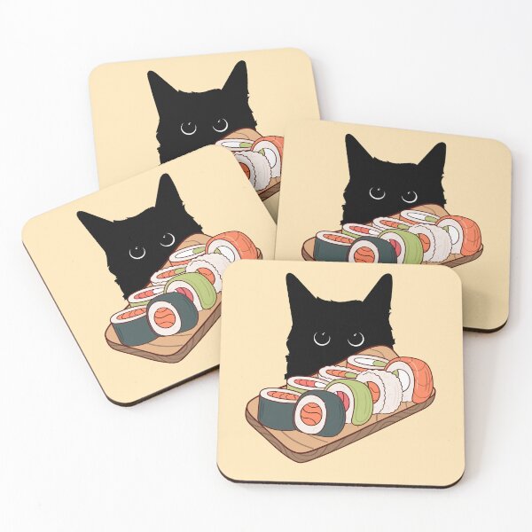 Item preview, Cat Loves Sushi designed and sold by GoblinBoutique.