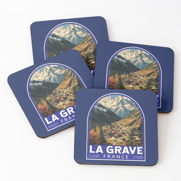 Item preview, La Grave France Travel Art Emblem designed and sold by KrisSidDesigns.
