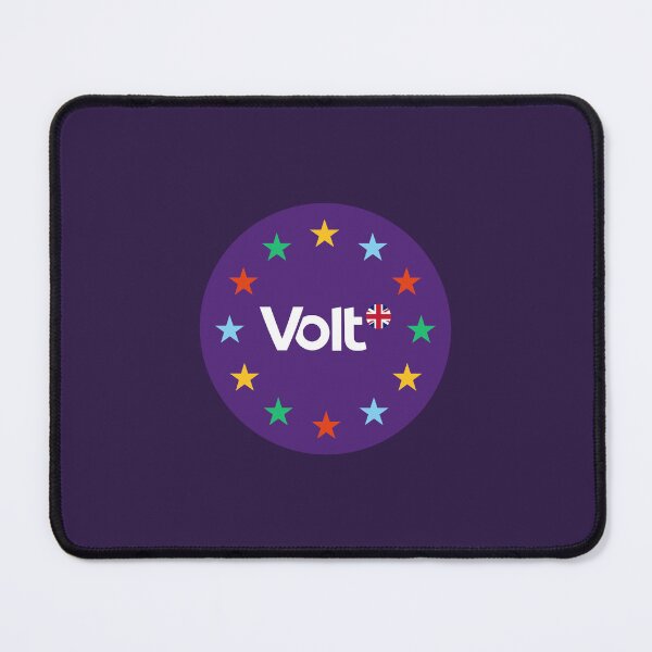 Item preview, VoltUK Round Logo (Flag) (DrkPurple) designed and sold by VoltUKMerch.