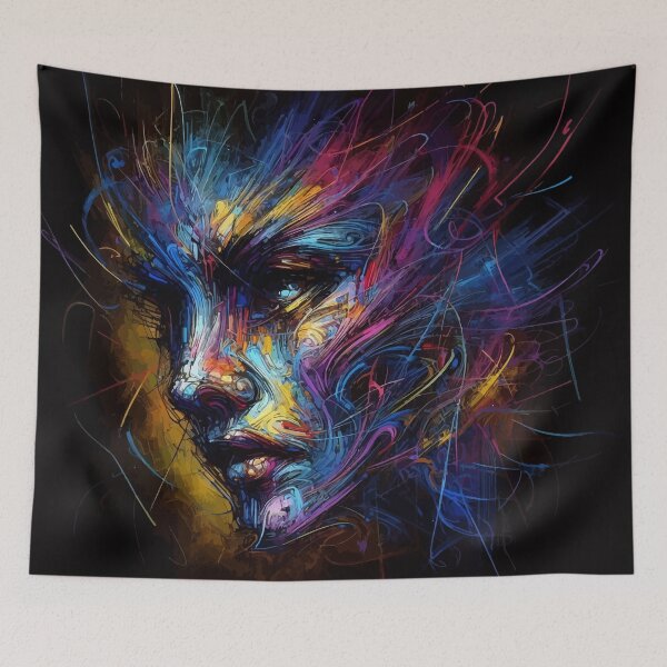 Item preview, The colorful face and soul designed and sold by e-milka.