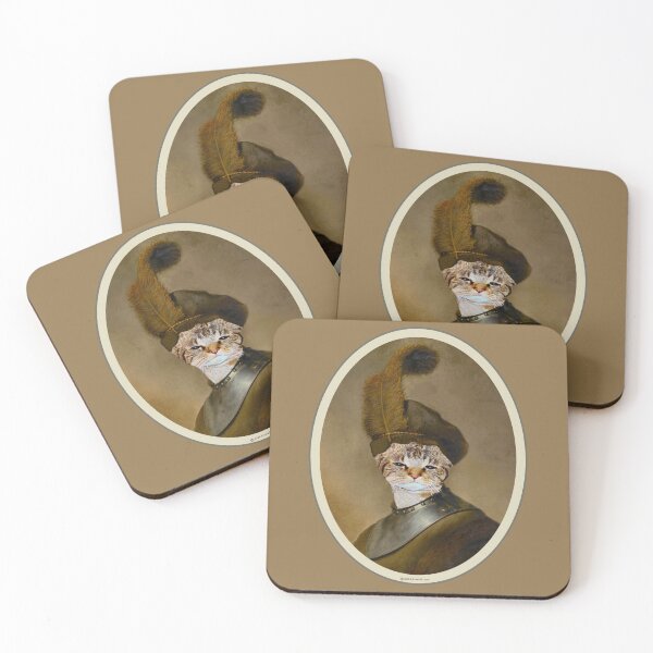 Item preview, Dutch Military Cat in a Feathered Cap designed and sold by kristalcurt.