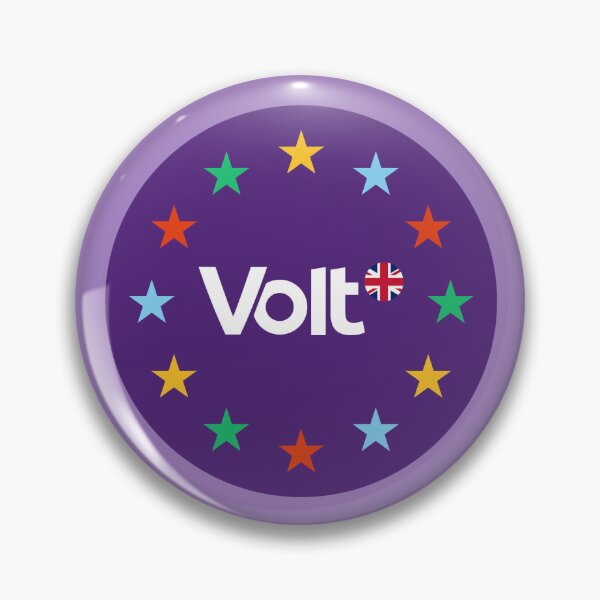 Item preview, VoltUK Round Logo (Flag) (LiPurple) designed and sold by VoltUKMerch.
