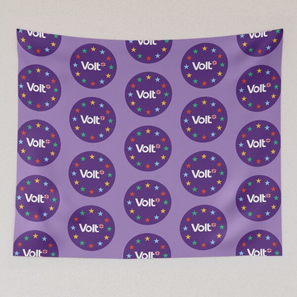 Item preview, VoltUK Round Logo (Flag) (Pattern) (LiPurple) designed and sold by VoltUKMerch.