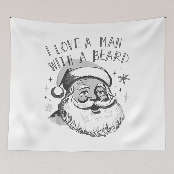 Item preview, Christmas I Love a Man With a Beard designed and sold by ShaadheeArteta.