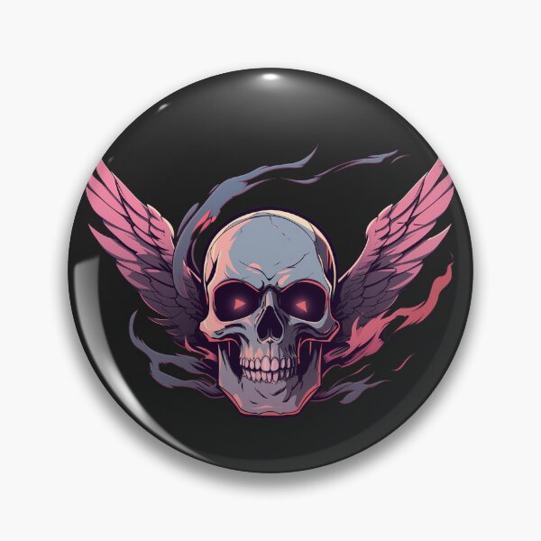 Item preview, Biker Bikeress Rider Pink Skull Freedom Wings designed and sold by CreatureAnimals.