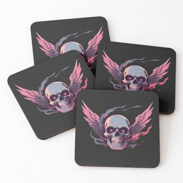 Item preview, Biker Bikeress Rider Pink Skull Freedom Wings designed and sold by CreatureAnimals.