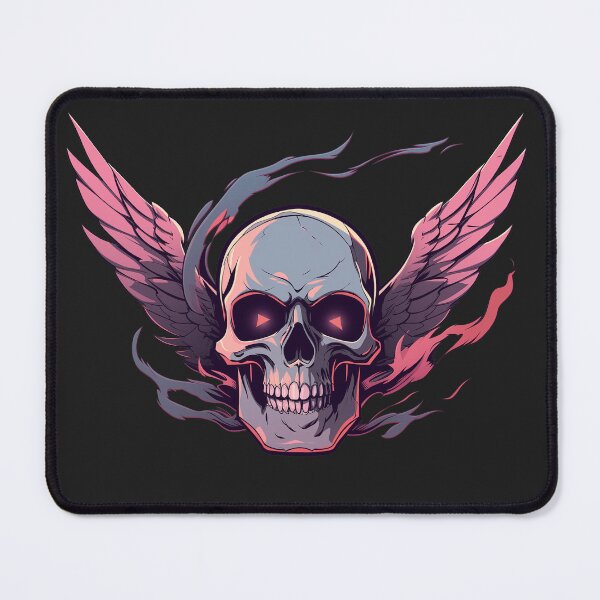 Item preview, Biker Bikeress Rider Pink Skull Freedom Wings designed and sold by CreatureAnimals.