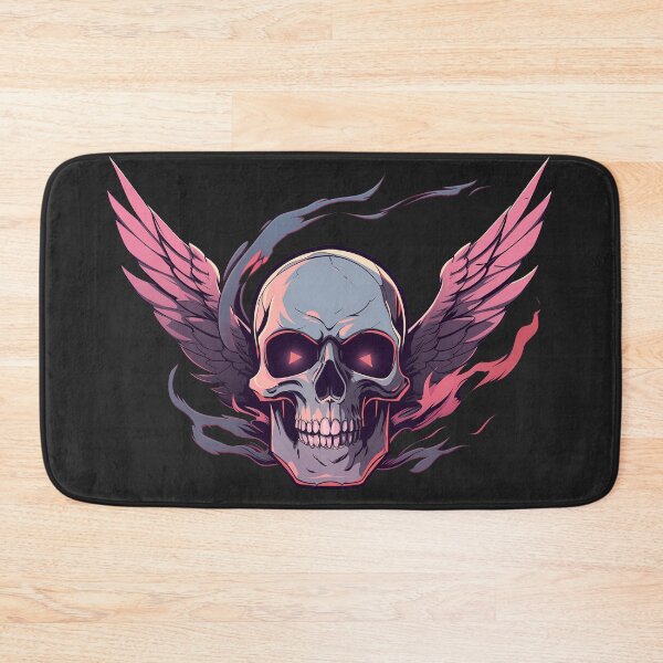 Item preview, Biker Bikeress Rider Pink Skull Freedom Wings designed and sold by CreatureAnimals.