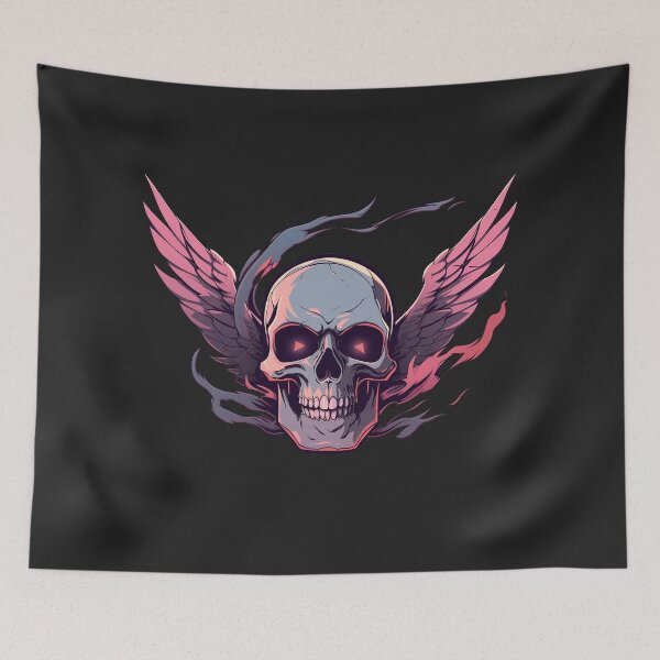 Item preview, Biker Bikeress Rider Pink Skull Freedom Wings designed and sold by CreatureAnimals.