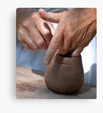 Potter at Work Canvas Print