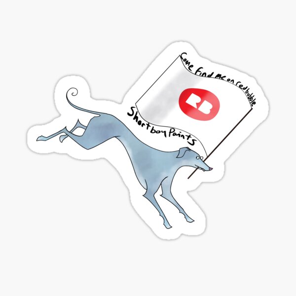 Item preview, Blue greyhound promo  designed and sold by Shortboypaints.
