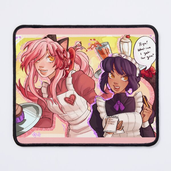 Item preview, Aphmau and Kawaii Chan maid art designed and sold by quinnsquid.
