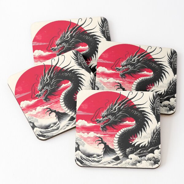 Item preview, Sumi-e Painting A Dragon Conquering The Sun designed and sold by HossamAlsadainy.