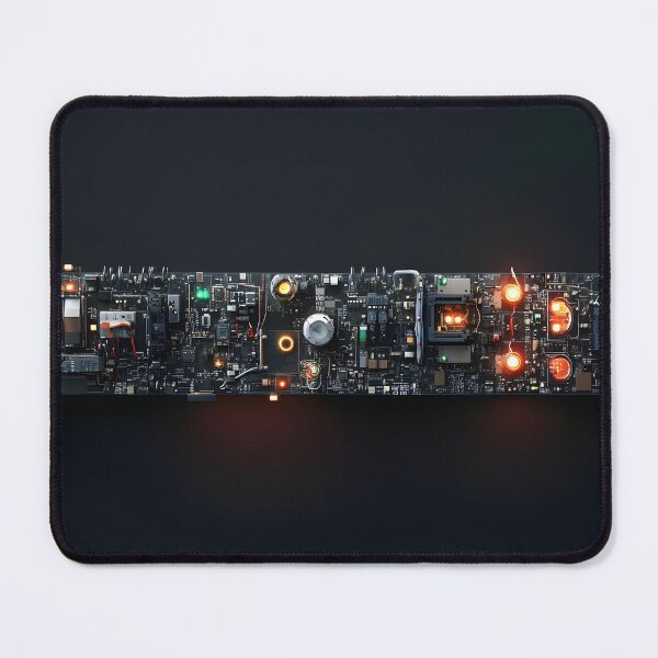 Artikelvorschau, High-Tech-Mauspad mit Leiterplatte – Futuristisches PCB-Design mit LED-Leuchten, perfekt für Gamer und Technikbegeisterte entworfen und verkauft von Mousetopia.