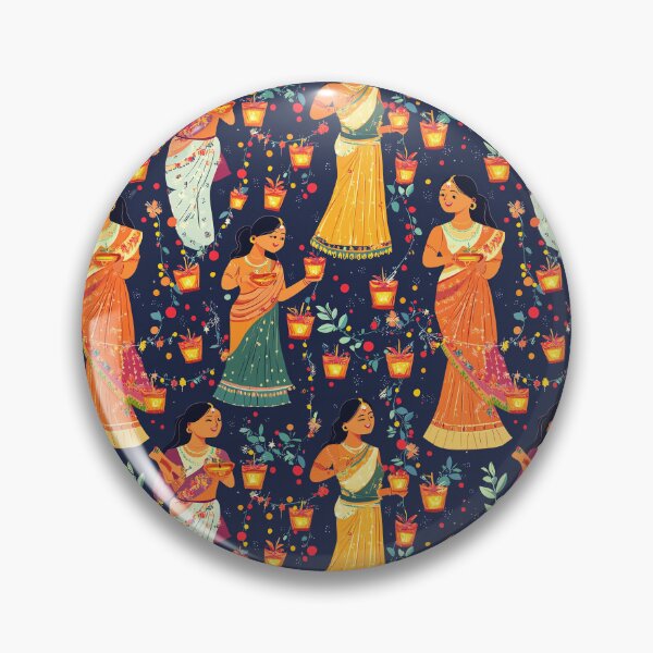 Item preview, Diwali Sarees: Colors and Elegance designed and sold by MidArtForge.