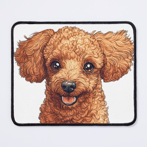 Item preview, Cartoonish Poodle Cutie designed and sold by JuniperFinch.